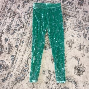J. Crew crewcut crushed velour / velvet leggings